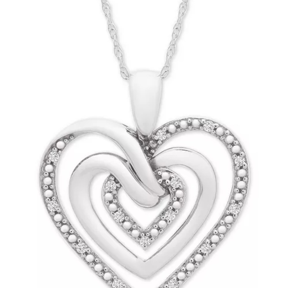 Diamond heart necklace